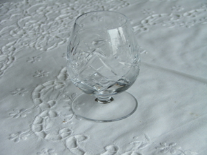 2 Cognacschwenker Cognacglas geschliffen Kristal Kristall
