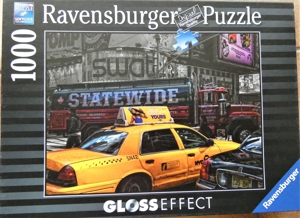 Ravensburger Puzzle / 1000 Teile / Gloss Effect / Yellow Taxi Bild 2