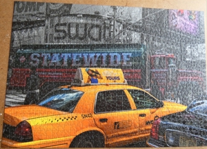 Ravensburger Puzzle / 1000 Teile / Gloss Effect / Yellow Taxi