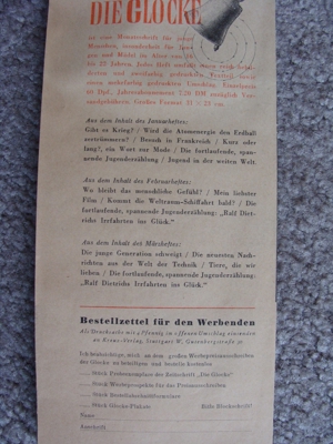 5 Ausgaben "Die Glocke" von 1948 - 1951 - abs. Raritäten !!! Bild 6