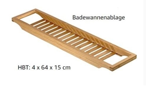 Badewannenablage aus Holz 65x15x4 cm * FP: 5 Euro