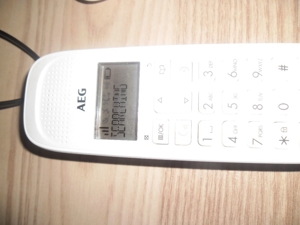 AEG Voxtel D81 DECT-Telefon weiß Guten Zustand! Bild 4