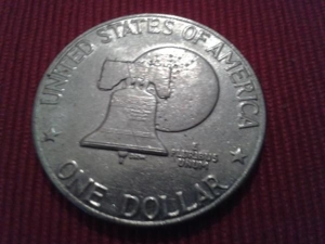 USA - One Dollar Eisenhower - 1973 - Adler & Münze Liberty 1776 - 1976 Bild 6