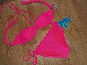 2 x Damen Bikini 1x Neon Pink 1x Neon Rot & Neu! Gr.S 36 Bild 1