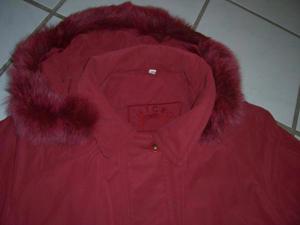 Damen Lang Jacke/Mantel von LEONARDO Bordeaux Gr.44 Gut Zustand! Bild 3