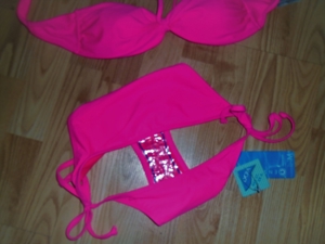 2 x Damen Bikini 1x Neon Pink 1x Neon Rot & Neu! Gr.S 36 Bild 10