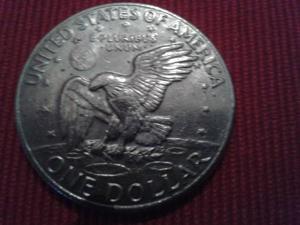 USA - One Dollar Eisenhower - 1973 - Adler & Münze Liberty 1776 - 1976 Bild 3