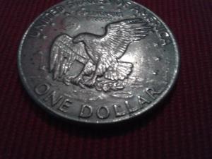 USA - One Dollar Eisenhower - 1973 - Adler & Münze Liberty 1776 - 1976 Bild 4