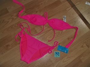 2 x Damen Bikini 1x Neon Pink 1x Neon Rot & Neu! Gr.S 36 Bild 3