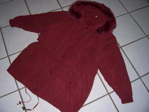 Damen Lang Jacke/Mantel von LEONARDO Bordeaux Gr.44 Gut Zustand! Bild 2