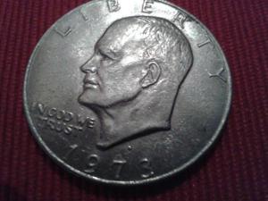 USA - One Dollar Eisenhower - 1973 - Adler & Münze Liberty 1776 - 1976 Bild 1