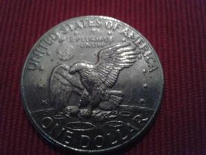 USA - One Dollar Eisenhower - 1973 - Adler & Münze Liberty 1776 - 1976 Bild 2