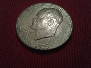 USA - One Dollar Eisenhower - 1973 - Adler & Münze Liberty 1776 - 1976 Bild 5
