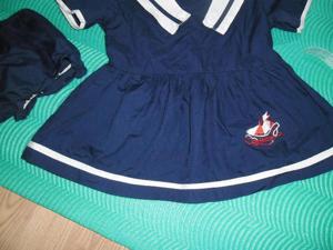 2x Baby Sommer Kleid Marine Weiss Blau Gr. 80 Top Zustand! Bild 5