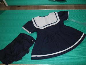 2x Baby Sommer Kleid Marine Weiss Blau Gr. 80 Top Zustand! Bild 6