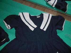 2x Baby Sommer Kleid Marine Weiss Blau Gr. 80 Top Zustand! Bild 4