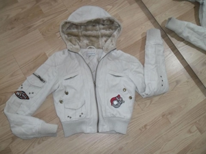 C&A Jeansjacke in Beige Pilot Jacke Gr.34 XS Top Zustand!