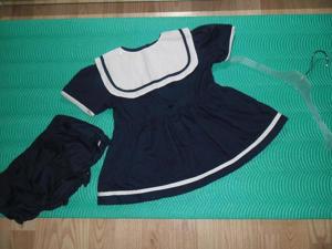2x Baby Sommer Kleid Marine Weiss Blau Gr. 80 Top Zustand! Bild 7