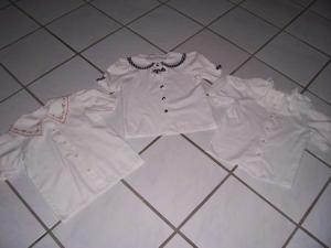 Trachten Dirndl Blusen 3 x Weiße Kinder Shirt Gr.122-128 Bild 1