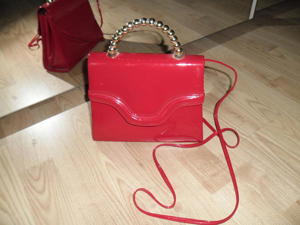 2x Schöne Damen Handtasche in Rote Farben In Top Zustand wie Neu! Bild 5