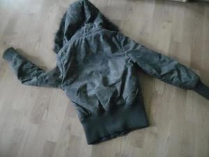 H&M Winterjacke Graue Jacke mit Kapuz Gr. S Bild 5