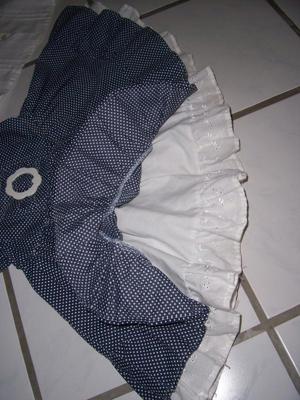 Kleid & Bluse Blau/Weiß Trägerkleid Gr.110/116 TOP Zustand! Bild 6