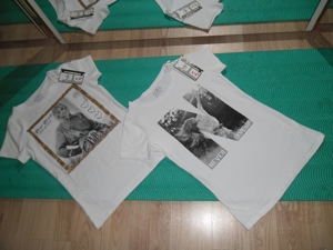 2x Weiss Strecht Damen T-Shirt G.S von Tully Neu mit Etiketten! Bild 1