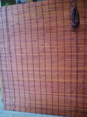 Rollo (Holz oder Bambus?), rötlicher Braunton, nur kurzzeitig benutzt gewesen, Bild 2