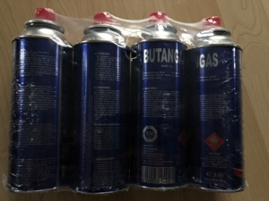 4x Kartusche Butan Gas Gaskartuschen Bunsenbrenner Campingkocher Gaskocher 227g