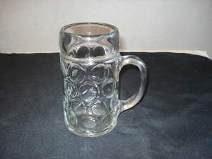 Bierkrug,Maßkrug Glas 1l.