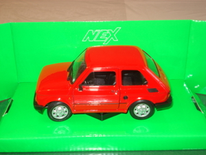 Fiat 126 Nex Welly Metall Modell 1:24 neuwertig unbespielt, OVP. Bild 9