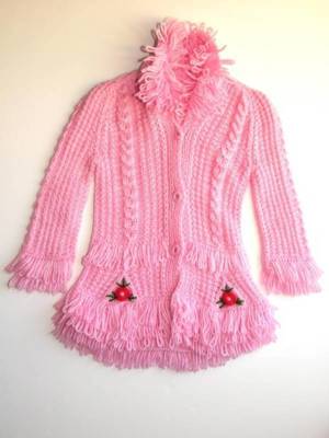 Wunderschöne gestrickte Jacke