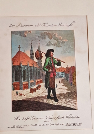 8 Kupferstiche koloriert historische Berufe Kostüm Nürnberg Trachten Tracht Kleid Bild 7