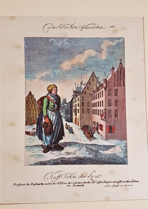8 Kupferstiche koloriert historische Berufe Kostüm Nürnberg Trachten Tracht Kleid Bild 4
