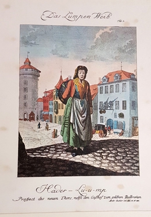 8 Kupferstiche koloriert historische Berufe Kostüm Nürnberg Trachten Tracht Kleid Bild 3