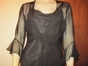 Ballkleid, Kleid festlich, schwarz mit Schulterweste Gr. 38 ChouChou Bild 8