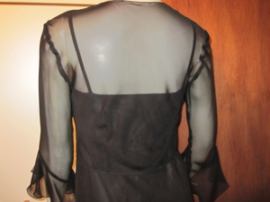 Ballkleid, Kleid festlich, schwarz mit Schulterweste Gr. 38 ChouChou Bild 7