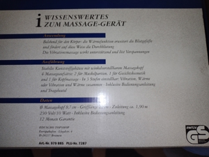 Massage Gerät mit Wärme funktion. Second hand Bild 3