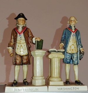 Goebel Figuren - George Washington und Benjamin Franklin (von 1957) Bild 1