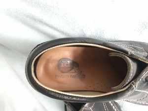 id nature pflanzlich gegerbte Halbschuhe Herren Schuhe schwarz Gr. 44 Leder