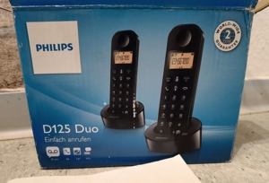 Philips D125 Duo (mit zusätzlichem Mobilteil), Telefon, Heimtelefon