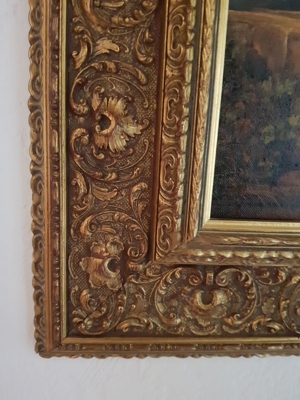 2 Ölgemälde Spitzweg-Motive: Der Rosenfreund und der Wachposten Bild 6