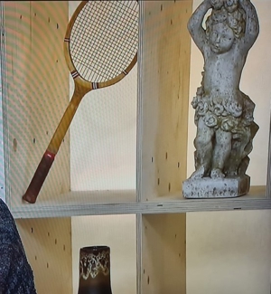 Tennis Schläger Antik V.Snauwaert mit Spannvorrichtung Snauwert Bild 3