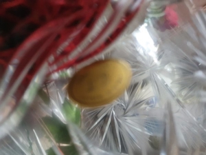 Grosse schwere (Blei) Kristallvase mit Trockenblumen Bild 4