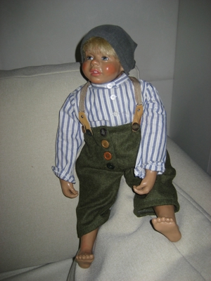 "Bauernkind" Künstlerpuppe Sammlerpuppe von Kristin Schramm Bild 2