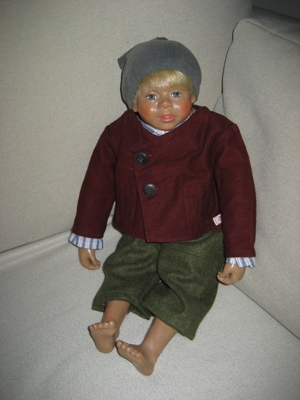 "Bauernkind" Künstlerpuppe Sammlerpuppe von Kristin Schramm Bild 4