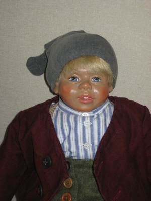 "Bauernkind" Künstlerpuppe Sammlerpuppe von Kristin Schramm Bild 5