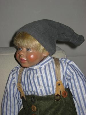 "Bauernkind" Künstlerpuppe Sammlerpuppe von Kristin Schramm Bild 3
