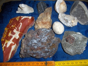 Mineralien Sammlung, Steine, Granat, Calcit,u. a. Bild 6