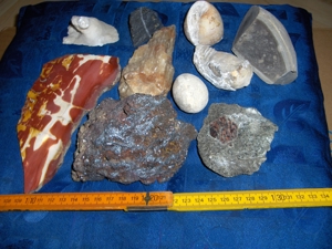 Mineralien Sammlung, Steine, Granat, Calcit,u. a. Bild 9
